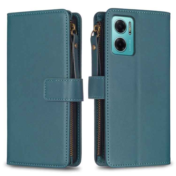 9 Card Slots Zipper Wallet Leather Flip Phone Case, For Xiaomi Redmi 12C, For Xiaomi 13 Lite, For Xiaomi Redmi K60 / K60 Pro, For Xiaomi 13 Pro, For Xiaomi 13, For Xiaomi 12T / 12T Pro, For Xiaomi 12 Lite, For Xiaomi Redmi 10 5G