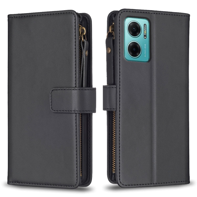 9 Card Slots Zipper Wallet Leather Flip Phone Case, For Xiaomi Redmi 12C, For Xiaomi 13 Lite, For Xiaomi Redmi K60 / K60 Pro, For Xiaomi 13 Pro, For Xiaomi 13, For Xiaomi 12T / 12T Pro, For Xiaomi 12 Lite, For Xiaomi Redmi 10 5G