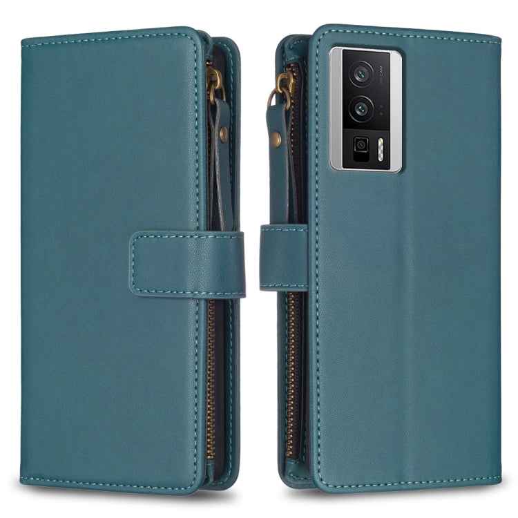9 Card Slots Zipper Wallet Leather Flip Phone Case, For Xiaomi Redmi 12C, For Xiaomi 13 Lite, For Xiaomi Redmi K60 / K60 Pro, For Xiaomi 13 Pro, For Xiaomi 13, For Xiaomi 12T / 12T Pro, For Xiaomi 12 Lite, For Xiaomi Redmi 10 5G