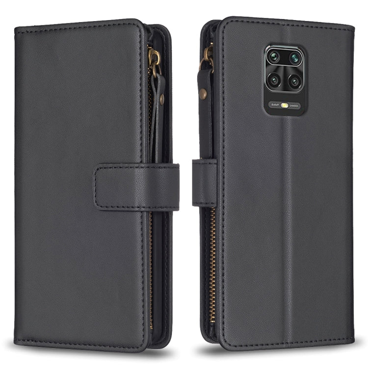 9 Card Slots Zipper Wallet Leather Flip Phone Case