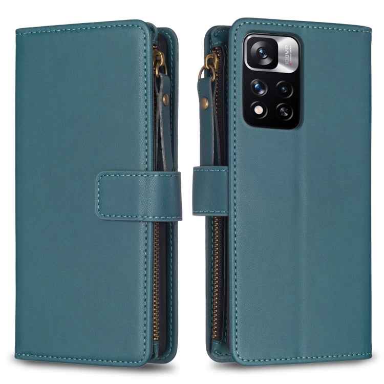 9 Card Slots Zipper Wallet Leather Flip Phone Case, For Xiaomi Redmi 10C, For Xiaomi 12 Pro, For Xiaomi 12, For Xiaomi Redmi Note 11 Pro, For Xiaomi Mi 11T / 11T Pro, For Xiaomi Redmi 10, For Xiaomi Mi 11 Lite, For Xiaomi Redmi Note 10 5G
