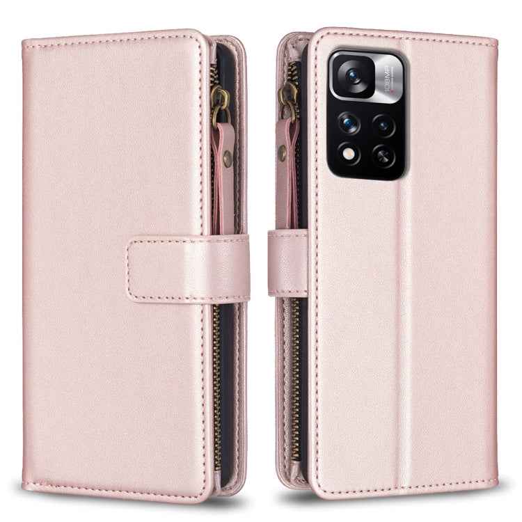 9 Card Slots Zipper Wallet Leather Flip Phone Case, For Xiaomi Redmi 10C, For Xiaomi 12 Pro, For Xiaomi 12, For Xiaomi Redmi Note 11 Pro, For Xiaomi Mi 11T / 11T Pro, For Xiaomi Redmi 10, For Xiaomi Mi 11 Lite, For Xiaomi Redmi Note 10 5G