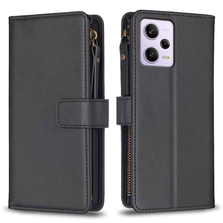9 Card Slots Zipper Wallet Leather Flip Phone Case, For Xiaomi Poco F5 5G, For Xiaomi Redmi Note 12S 4G, For Xiaomi Redmi Note 12 4G, For Xiaomi Civi 3 5G, For Xiaomi Redmi A1 / A2, For Xiaomi Redmi Note 12 Pro+ 5G Global, For Xiaomi Redmi Note 12 Pro ...