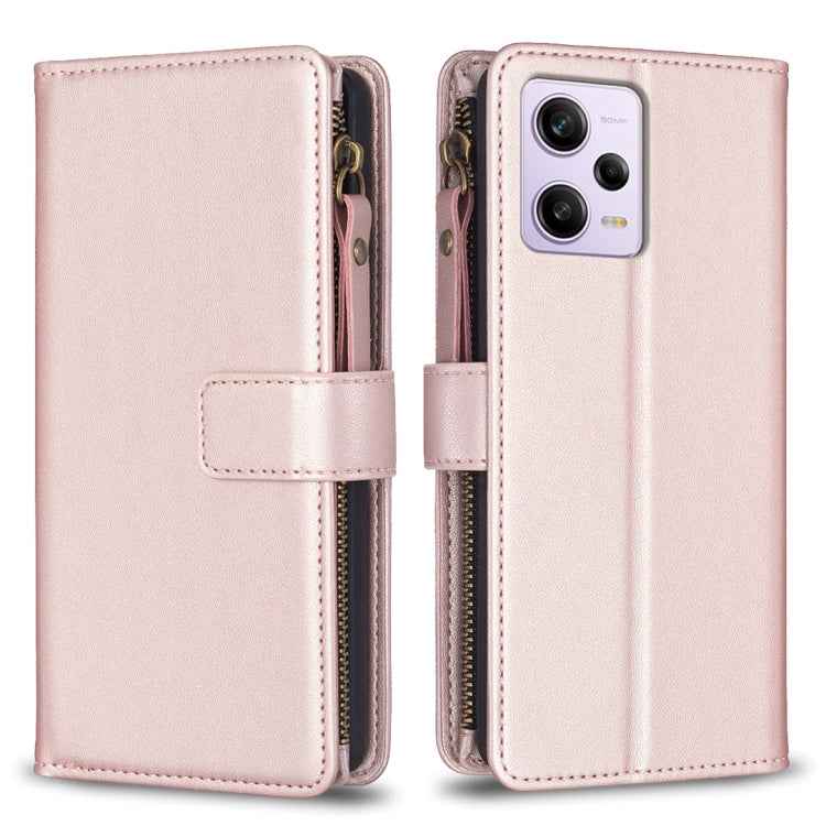 9 Card Slots Zipper Wallet Leather Flip Phone Case, For Xiaomi Poco F5 5G, For Xiaomi Redmi Note 12S 4G, For Xiaomi Redmi Note 12 4G, For Xiaomi Civi 3 5G, For Xiaomi Redmi A1 / A2, For Xiaomi Redmi Note 12 Pro+ 5G Global, For Xiaomi Redmi Note 12 Pro ...