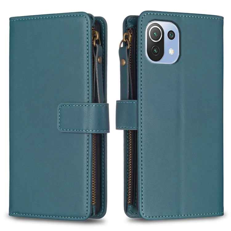 9 Card Slots Zipper Wallet Leather Flip Phone Case, For Xiaomi Redmi 10C, For Xiaomi 12 Pro, For Xiaomi 12, For Xiaomi Redmi Note 11 Pro, For Xiaomi Mi 11T / 11T Pro, For Xiaomi Redmi 10, For Xiaomi Mi 11 Lite, For Xiaomi Redmi Note 10 5G