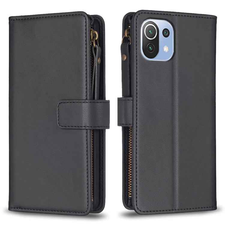 9 Card Slots Zipper Wallet Leather Flip Phone Case, For Xiaomi Redmi 10C, For Xiaomi 12 Pro, For Xiaomi 12, For Xiaomi Redmi Note 11 Pro, For Xiaomi Mi 11T / 11T Pro, For Xiaomi Redmi 10, For Xiaomi Mi 11 Lite, For Xiaomi Redmi Note 10 5G