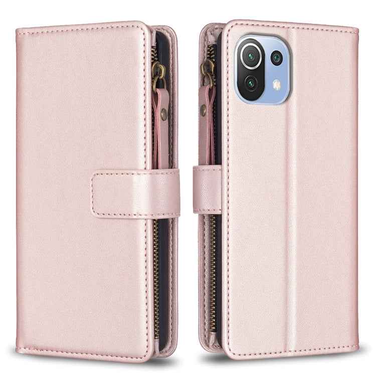 9 Card Slots Zipper Wallet Leather Flip Phone Case, For Xiaomi Redmi 10C, For Xiaomi 12 Pro, For Xiaomi 12, For Xiaomi Redmi Note 11 Pro, For Xiaomi Mi 11T / 11T Pro, For Xiaomi Redmi 10, For Xiaomi Mi 11 Lite, For Xiaomi Redmi Note 10 5G