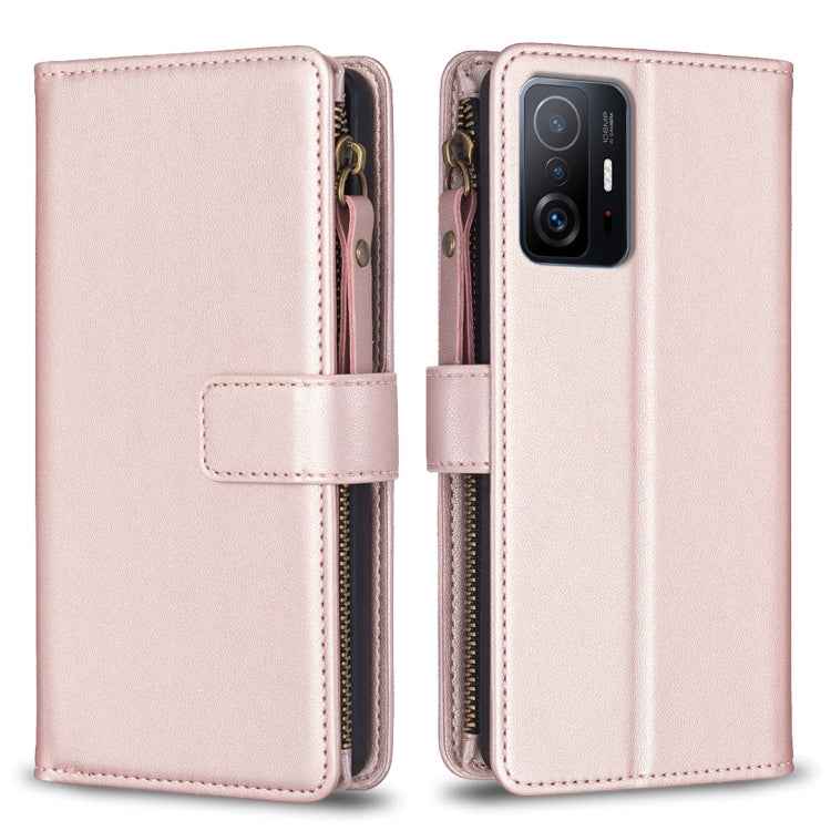 9 Card Slots Zipper Wallet Leather Flip Phone Case, For Xiaomi Redmi 10C, For Xiaomi 12 Pro, For Xiaomi 12, For Xiaomi Redmi Note 11 Pro, For Xiaomi Mi 11T / 11T Pro, For Xiaomi Redmi 10, For Xiaomi Mi 11 Lite, For Xiaomi Redmi Note 10 5G
