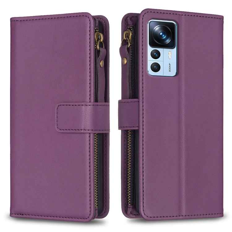 9 Card Slots Zipper Wallet Leather Flip Phone Case, For Xiaomi Redmi 12C, For Xiaomi 13 Lite, For Xiaomi Redmi K60 / K60 Pro, For Xiaomi 13 Pro, For Xiaomi 13, For Xiaomi 12T / 12T Pro, For Xiaomi 12 Lite, For Xiaomi Redmi 10 5G