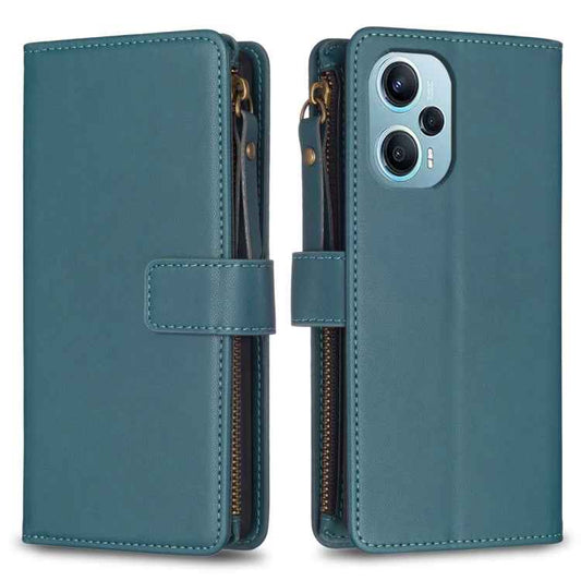 9 Card Slots Zipper Wallet Leather Flip Phone Case, For Xiaomi Poco F5 5G, For Xiaomi Redmi Note 12S 4G, For Xiaomi Redmi Note 12 4G, For Xiaomi Civi 3 5G, For Xiaomi Redmi A1 / A2, For Xiaomi Redmi Note 12 Pro+ 5G Global, For Xiaomi Redmi Note 12 Pro ...