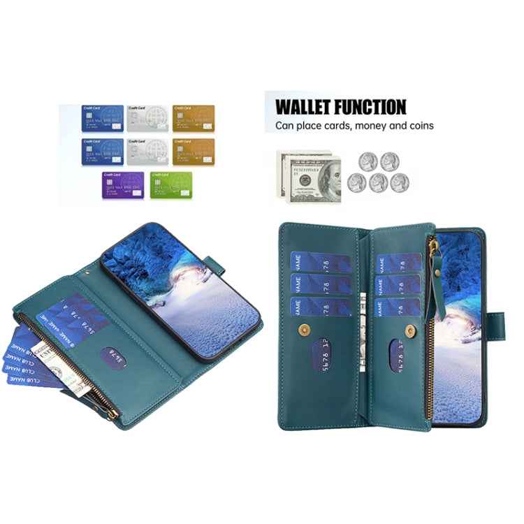 9 Card Slots Zipper Wallet Leather Flip Phone Case, For Xiaomi Poco F5 5G, For Xiaomi Redmi Note 12S 4G, For Xiaomi Redmi Note 12 4G, For Xiaomi Civi 3 5G, For Xiaomi Redmi A1 / A2, For Xiaomi Redmi Note 12 Pro+ 5G Global, For Xiaomi Redmi Note 12 Pro ...