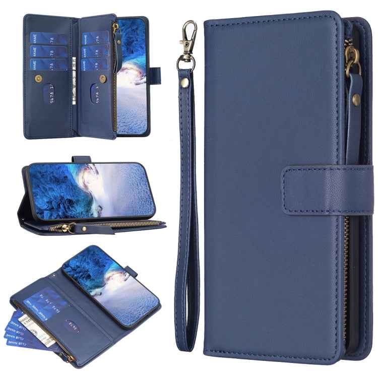 9 Card Slots Zipper Wallet Leather Flip Phone Case, For Xiaomi Redmi Note 13 Pro 4G Global, For Xiaomi Poco M6 Pro 4G, For Xiaomi Redmi Note 13 4G Global, For Xiaomi Redmi Note 13, For Xiaomi Redmi 13C, For Xiaomi Redmi Note 13 Pro+ 5G                 ...