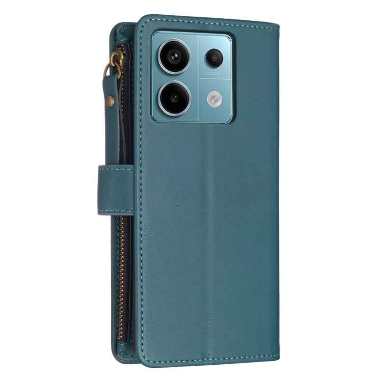 9 Card Slots Zipper Wallet Leather Flip Phone Case, For Xiaomi Redmi Note 13 Pro 4G Global, For Xiaomi Poco M6 Pro 4G, For Xiaomi Redmi Note 13 4G Global, For Xiaomi Redmi Note 13, For Xiaomi Redmi 13C, For Xiaomi Redmi Note 13 Pro+ 5G                 ...