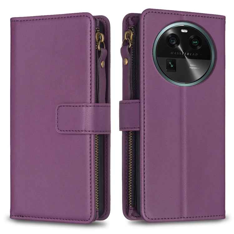 9 Card Slots Zipper Wallet Leather Flip Phone Case, For OPPO Find X6 Pro, For OPPO Find X6, For OPPO A96 5G / Reno7 Z, For OPPO A94 4G / Reno5 F / F19 Pro, For OPPO A94 5G / F19 Pro+ / Reno5 Z 5G, For OPPO A74 5G / A93 5G / A54 5G                      ...