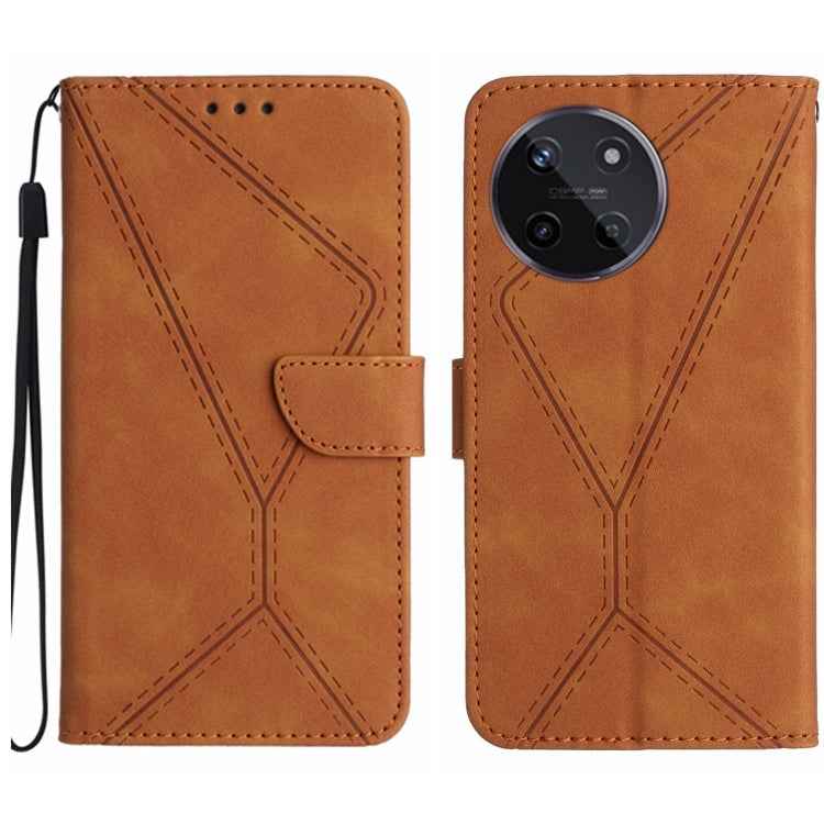 Stitching Embossed Leather Phone Case, For Realme 12 Pro/12 Pro+ Global, For Realme C67 4G, For Realme 11 5G Global, For Realme C53, For Realme 11 4G Global, For Realme C65 4G