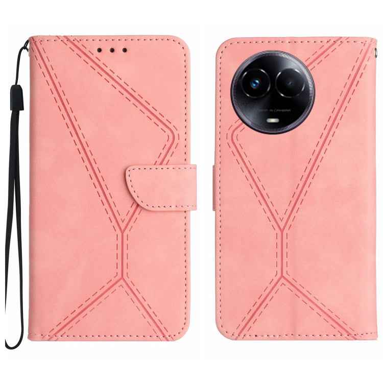 Stitching Embossed Leather Phone Case, For Realme 12 Pro/12 Pro+ Global, For Realme C67 4G, For Realme 11 5G Global, For Realme C53, For Realme 11 4G Global, For Realme C65 4G