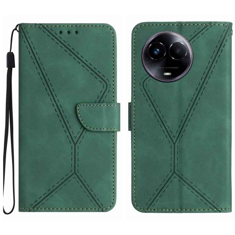 Stitching Embossed Leather Phone Case, For Realme 12 Pro/12 Pro+ Global, For Realme C67 4G, For Realme 11 5G Global, For Realme C53, For Realme 11 4G Global, For Realme C65 4G