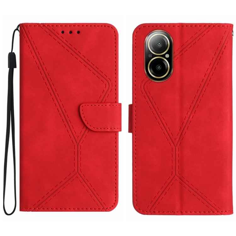 Stitching Embossed Leather Phone Case, For Realme 12 Pro/12 Pro+ Global, For Realme C67 4G, For Realme 11 5G Global, For Realme C53, For Realme 11 4G Global, For Realme C65 4G