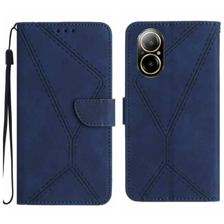 Stitching Embossed Leather Phone Case, For Realme 12 Pro/12 Pro+ Global, For Realme C67 4G, For Realme 11 5G Global, For Realme C53, For Realme 11 4G Global, For Realme C65 4G