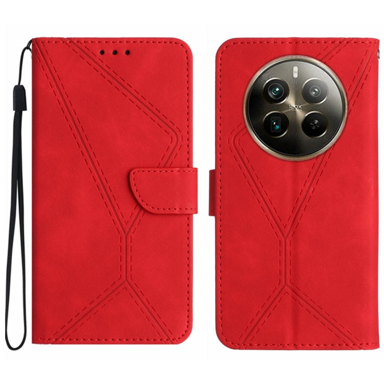 Stitching Embossed Leather Phone Case, For Realme 12 5G Global, For Realme 12+ Global, For Realme 12 Pro/12 Pro+ Global, For Realme C67 4G, For Realme 11 5G Global, For Realme C53, For Realme 11 4G Global, For Realme C65 4G