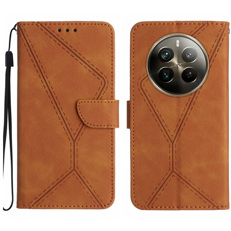 Stitching Embossed Leather Phone Case, For Realme 12 5G Global, For Realme 12+ Global, For Realme 12 Pro/12 Pro+ Global, For Realme C67 4G, For Realme 11 5G Global, For Realme C53, For Realme 11 4G Global, For Realme C65 4G