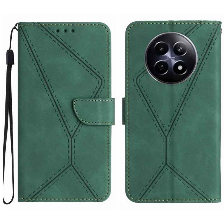 Stitching Embossed Leather Phone Case, For Realme 14 Pro+ 5G, For Realme C75 4G, For Realme 13+ 5G Global, For Realme 13 Pro 5G / 13 Pro+ 5G, For Realme C63 4G Global/ C61, For Realme C63 5G, For Realme 12 5G Global, For Realme 12+ Global