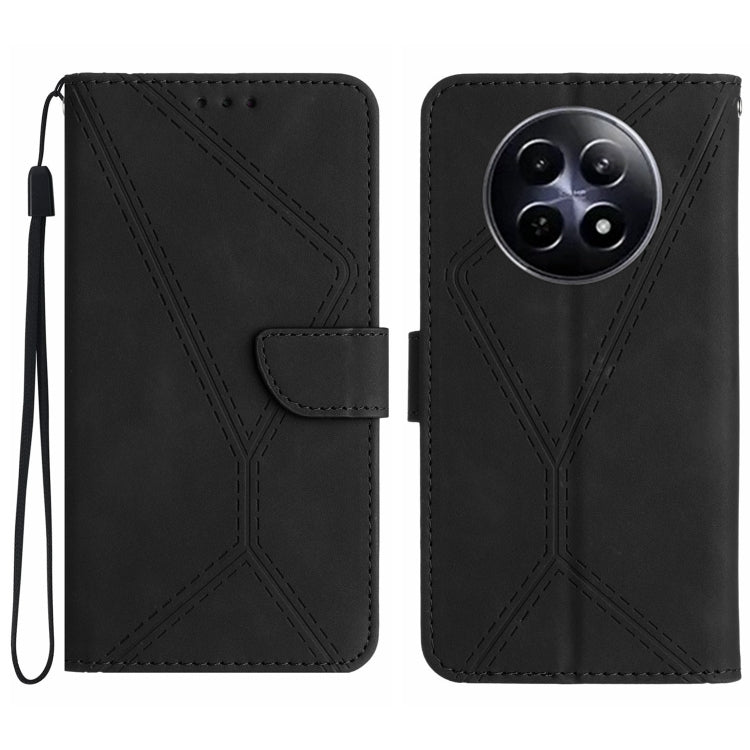 Stitching Embossed Leather Phone Case, For Realme 12 5G Global, For Realme 12+ Global, For Realme 12 Pro/12 Pro+ Global, For Realme C67 4G, For Realme 11 5G Global, For Realme C53, For Realme 11 4G Global, For Realme C65 4G