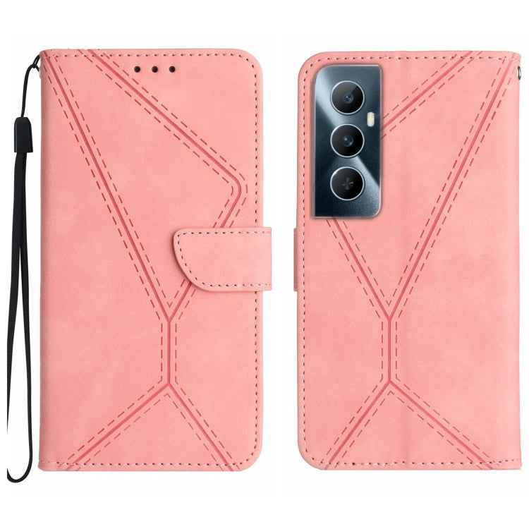 Stitching Embossed Leather Phone Case, For Realme 12 Pro/12 Pro+ Global, For Realme C67 4G, For Realme 11 5G Global, For Realme C53, For Realme 11 4G Global, For Realme C65 4G