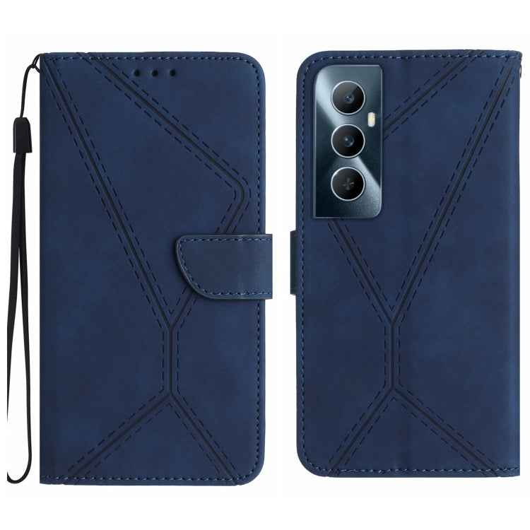 Stitching Embossed Leather Phone Case, For Realme 12 Pro/12 Pro+ Global, For Realme C67 4G, For Realme 11 5G Global, For Realme C53, For Realme 11 4G Global, For Realme C65 4G
