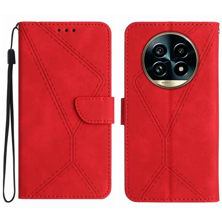 Stitching Embossed Leather Phone Case, For Realme 14 Pro+ 5G, For Realme C75 4G, For Realme 13+ 5G Global, For Realme 13 Pro 5G / 13 Pro+ 5G, For Realme C63 4G Global/ C61, For Realme C63 5G, For Realme 12 5G Global, For Realme 12+ Global