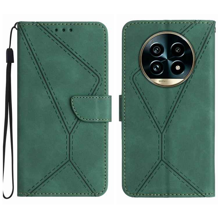 Stitching Embossed Leather Phone Case, For Realme 14 Pro+ 5G, For Realme C75 4G, For Realme 13+ 5G Global, For Realme 13 Pro 5G / 13 Pro+ 5G, For Realme C63 4G Global/ C61, For Realme C63 5G, For Realme 12 5G Global, For Realme 12+ Global