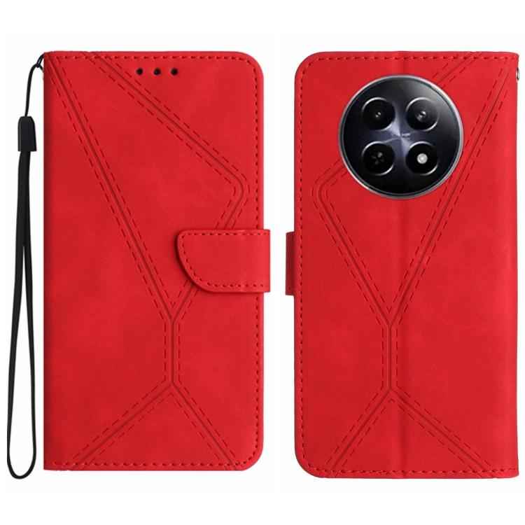Stitching Embossed Leather Phone Case, For Realme 14 Pro+ 5G, For Realme C75 4G, For Realme 13+ 5G Global, For Realme 13 Pro 5G / 13 Pro+ 5G, For Realme C63 4G Global/ C61, For Realme C63 5G, For Realme 12 5G Global, For Realme 12+ Global