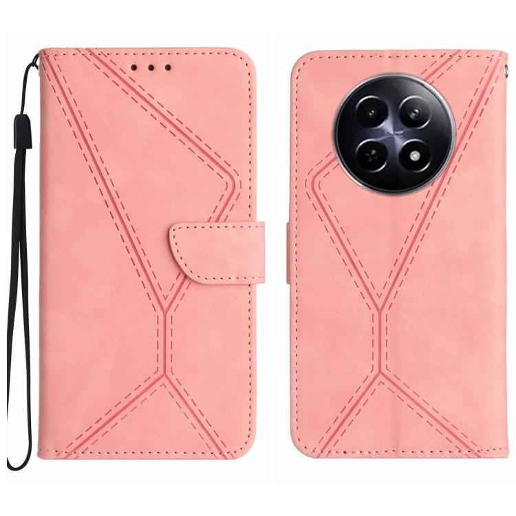 Stitching Embossed Leather Phone Case, For Realme 14 Pro+ 5G, For Realme C75 4G, For Realme 13+ 5G Global, For Realme 13 Pro 5G / 13 Pro+ 5G, For Realme C63 4G Global/ C61, For Realme C63 5G, For Realme 12 5G Global, For Realme 12+ Global