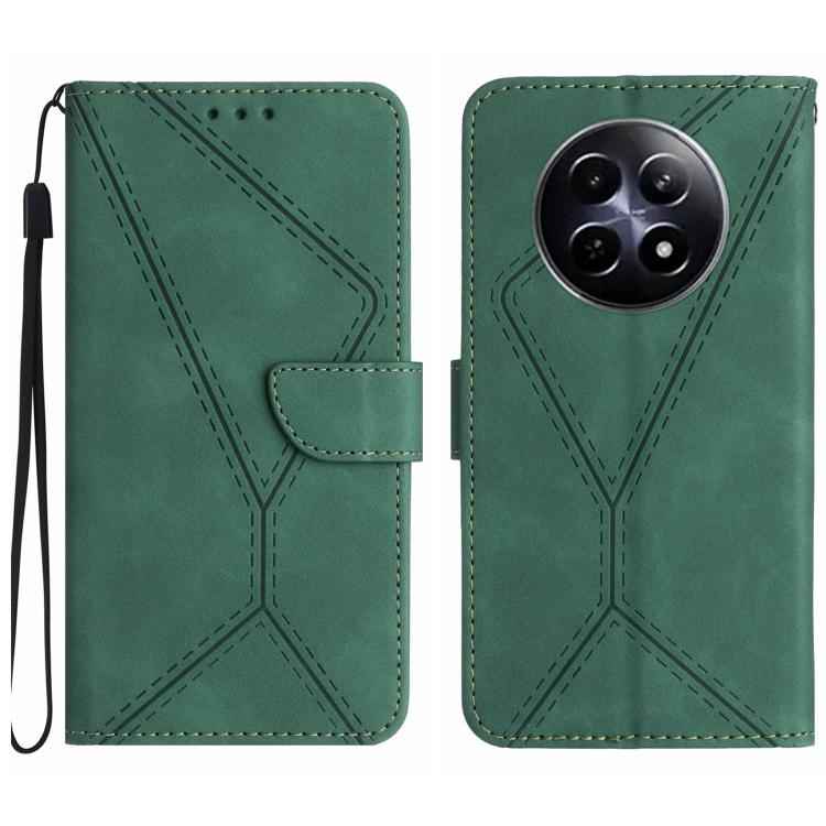 Stitching Embossed Leather Phone Case, For Realme 14 Pro+ 5G, For Realme C75 4G, For Realme 13+ 5G Global, For Realme 13 Pro 5G / 13 Pro+ 5G, For Realme C63 4G Global/ C61, For Realme C63 5G, For Realme 12 5G Global, For Realme 12+ Global
