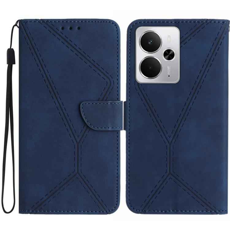 Stitching Embossed Leather Phone Case, For Realme C85 5G, For Realme C85 Pro 4G, For Realme 15T 5G, For Realme 15 5G Global / 15 Pro 5G Global, For Realme C71 4G, For Realme C75 5G, For Realme 14 5G Global / P3 5G Global, For Realme P3 Pro 5G Global