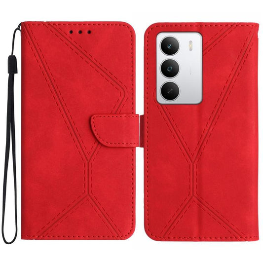 Stitching Embossed Leather Phone Case, For Realme C75 5G, For Realme 14 5G Global / P3 5G Global, For Realme P3 Pro 5G Global, For Realme 14 Pro+ 5G, For Realme C75 4G, For Realme 13+ 5G Global, For Realme 13 Pro 5G / 13 Pro+ 5G                        ...