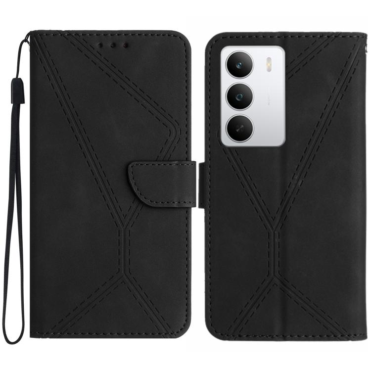 Stitching Embossed Leather Phone Case, For Realme C75 5G, For Realme 14 5G Global / P3 5G Global, For Realme P3 Pro 5G Global, For Realme 14 Pro+ 5G, For Realme C75 4G, For Realme 13+ 5G Global, For Realme 13 Pro 5G / 13 Pro+ 5G                        ...