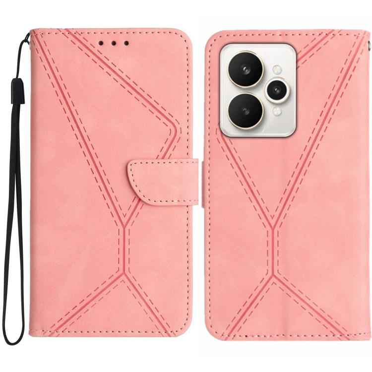 Stitching Embossed Leather Phone Case, For Realme C85 5G, For Realme C85 Pro 4G, For Realme 15T 5G, For Realme 15 5G Global / 15 Pro 5G Global, For Realme C71 4G, For Realme C75 5G, For Realme 14 5G Global / P3 5G Global, For Realme P3 Pro 5G Global