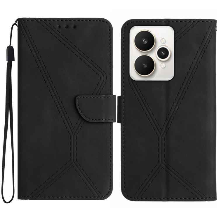 Stitching Embossed Leather Phone Case, For Realme C85 5G, For Realme C85 Pro 4G, For Realme 15T 5G, For Realme 15 5G Global / 15 Pro 5G Global, For Realme C71 4G, For Realme C75 5G, For Realme 14 5G Global / P3 5G Global, For Realme P3 Pro 5G Global