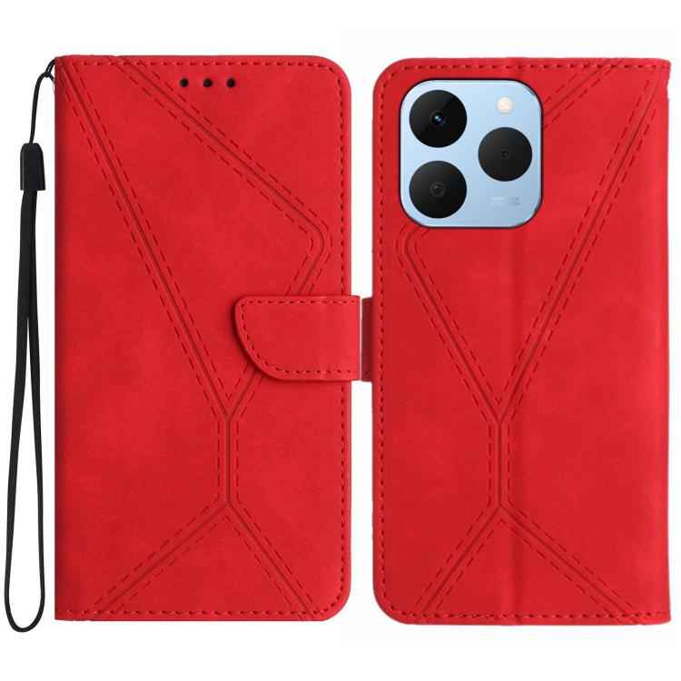 Stitching Embossed Leather Phone Case, For Realme C85 5G, For Realme C85 Pro 4G, For Realme 15T 5G, For Realme 15 5G Global / 15 Pro 5G Global, For Realme C71 4G, For Realme C75 5G, For Realme 14 5G Global / P3 5G Global, For Realme P3 Pro 5G Global