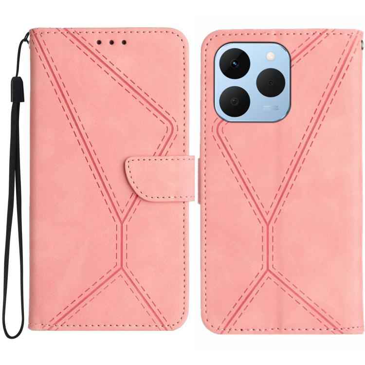 Stitching Embossed Leather Phone Case, For Realme C85 5G, For Realme C85 Pro 4G, For Realme 15T 5G, For Realme 15 5G Global / 15 Pro 5G Global, For Realme C71 4G, For Realme C75 5G, For Realme 14 5G Global / P3 5G Global, For Realme P3 Pro 5G Global