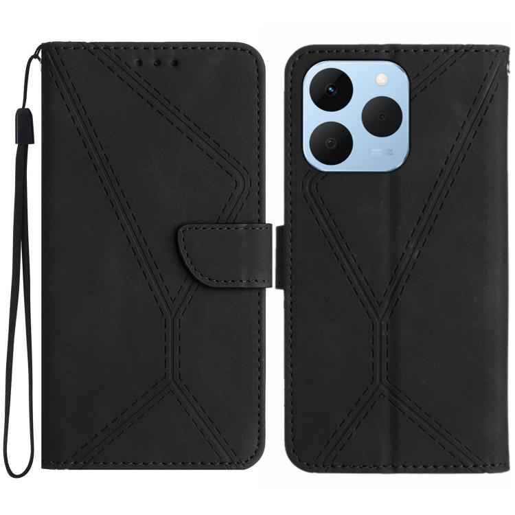 Stitching Embossed Leather Phone Case, For Realme C85 5G, For Realme C85 Pro 4G, For Realme 15T 5G, For Realme 15 5G Global / 15 Pro 5G Global, For Realme C71 4G, For Realme C75 5G, For Realme 14 5G Global / P3 5G Global, For Realme P3 Pro 5G Global