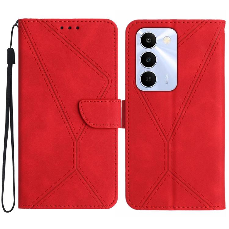 Stitching Embossed Leather Phone Case, For Realme C100 4G, For Realme C83 5G, For Realme 16 Pro+ 5G, For Realme C85 5G, For Realme C85 Pro 4G, For Realme 15T 5G, For Realme 15 5G Global / 15 Pro 5G Global, For Realme C71 4G