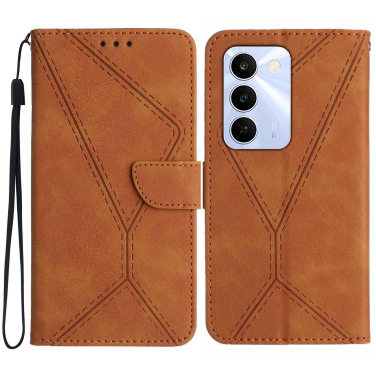 Stitching Embossed Leather Phone Case, For Realme C100 4G, For Realme C83 5G, For Realme 16 Pro+ 5G, For Realme C85 5G, For Realme C85 Pro 4G, For Realme 15T 5G, For Realme 15 5G Global / 15 Pro 5G Global, For Realme C71 4G