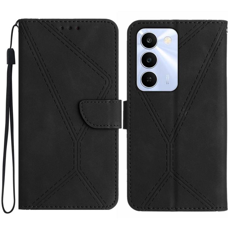 Stitching Embossed Leather Phone Case, For Realme C100 4G, For Realme C83 5G, For Realme 16 Pro+ 5G, For Realme C85 5G, For Realme C85 Pro 4G, For Realme 15T 5G, For Realme 15 5G Global / 15 Pro 5G Global, For Realme C71 4G