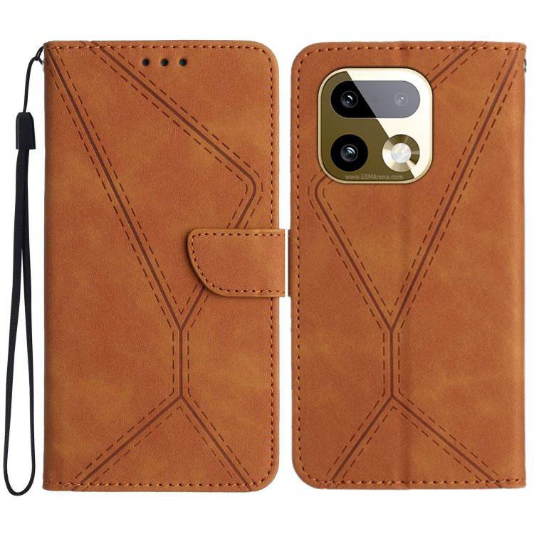 Stitching Embossed Leather Phone Case, For Realme C100 4G, For Realme C83 5G, For Realme 16 Pro+ 5G, For Realme C85 5G, For Realme C85 Pro 4G, For Realme 15T 5G, For Realme 15 5G Global / 15 Pro 5G Global, For Realme C71 4G
