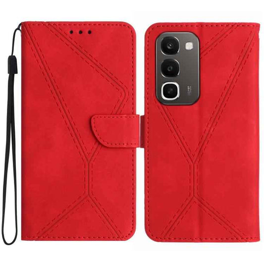 Stitching Embossed Leather Phone Case, For Realme C100 4G, For Realme C83 5G, For Realme 16 Pro+ 5G, For Realme C85 5G, For Realme C85 Pro 4G, For Realme 15T 5G, For Realme 15 5G Global / 15 Pro 5G Global, For Realme C71 4G