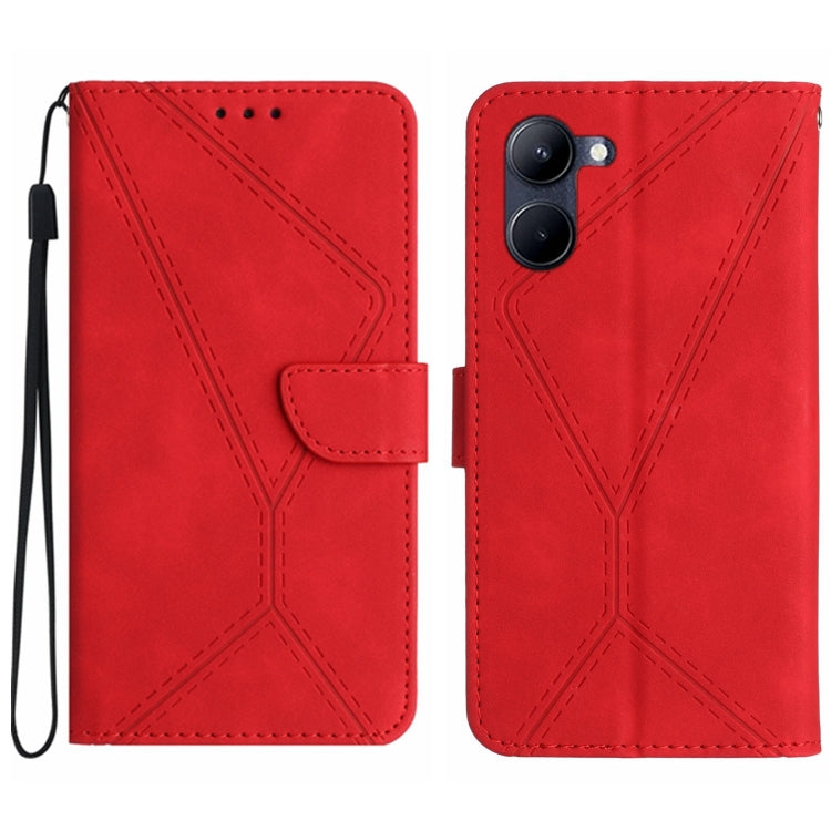 Stitching Embossed Leather Phone Case, For vivo V50 5G Global, For vivo Y03 4G, For vivo Y200e / Y100 IDN / V30 Lite India 5G, For vivo Y78+