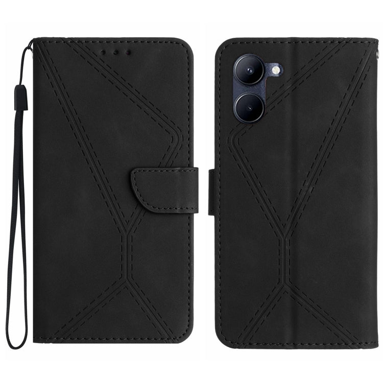 Stitching Embossed Leather Phone Case, For vivo V50 5G Global, For vivo Y03 4G, For vivo Y200e / Y100 IDN / V30 Lite India 5G, For vivo Y78+