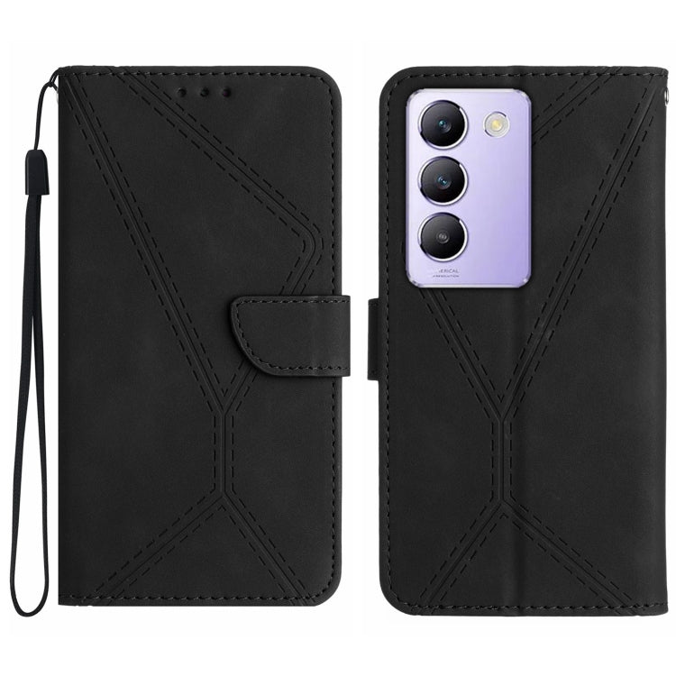 Stitching Embossed Leather Phone Case, For vivo V50 5G Global, For vivo Y03 4G, For vivo Y200e / Y100 IDN / V30 Lite India 5G, For vivo Y78+